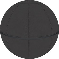 Office Ballz balansboll Ø55 cm, svart/svart