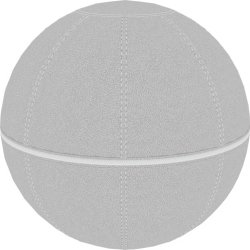 Office Ballz, balansboll Ø55 cm, grå/vit dragkedja