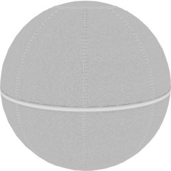 Office Ballz, balansboll Ø65 cm, Grå/vit dragkedja