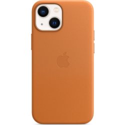 Apple iPhone 13 mini læder cover, gylden brun