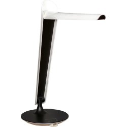 Tulip LED bordslampa, vit/svart, med USB