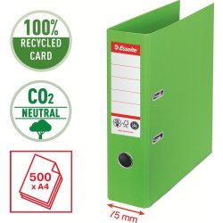 Esselte No.1 CO2-komp. brevordner | 75mm | Grøn