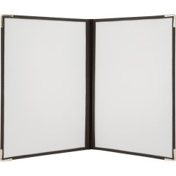 Securit Crystal Bifold Menyhållare | A4 | 3 st