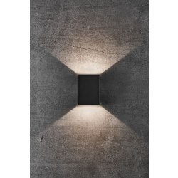 Nordlux Fold 10 udendørs væglampe, Sort