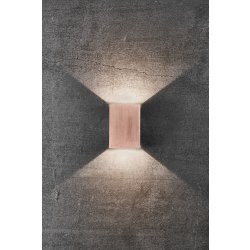 Nordlux Fold 10 udendørs væglampe, Kobber