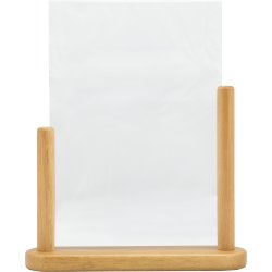 Securit Skyltställ | Massivt trä | A4 | Teak