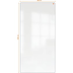 Nobo Move&Meet mobilt whiteboard, 180x90 cm, grå