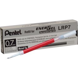 Pentel Energel Refill | Permanent | 0,7 | Rød