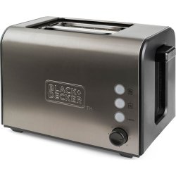 Black & Decker 2-skivors brödrost, grå