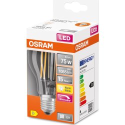 Osram Retro LED Standardpære klar E27, 9W=75W