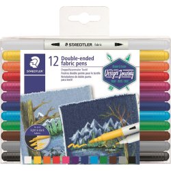 Staedtler Design Jour. Duo textilpennor, 12 st.