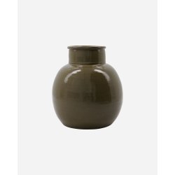 House Doctor Aju vase, grøn H 21 x Ø 21 cm