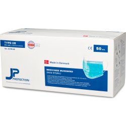 Mundbind EN14683 Type IIR Blå - Dansk produceret