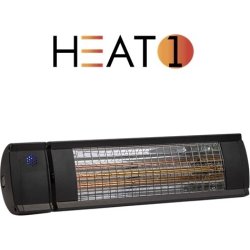 HEAT1 terrassvärmare eco high-line 2000 W, Svart