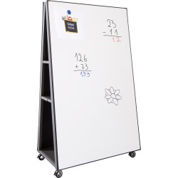 Vanerum Tipi dobbeltsidet whiteboard, 160 x 100 cm