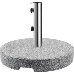Parasollfot 40 kg - Ø50 cm i granit, Grå