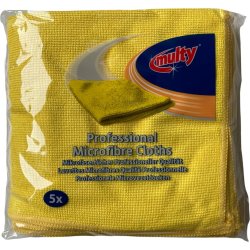 Mikrofiberduk | 40 x 40 cm | Gul | 5 st