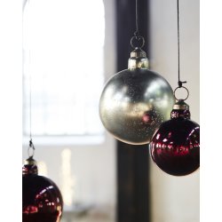 House Doctor Shine julepynt, Ø20 cm, mat guld