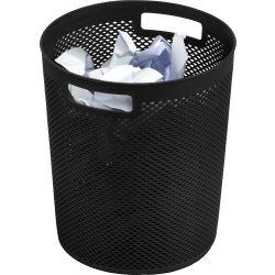 Wave Papperskorg | Rund | 15 liter | Svart