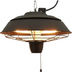 HORTUS terrassevarmer hængemodel 1500W, Ø42cm,sort