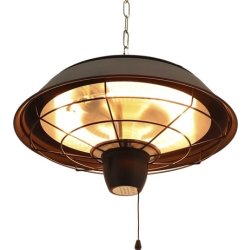 HORTUS terrassevarmer hængemodel 1500W, Ø42cm,sort