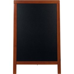 Securit Deluxe gatuskylt 85x55 cm, Mahogny