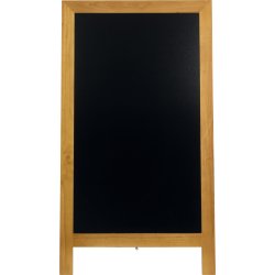 Gatuskylt Securit Deluxe 125x70 cm Teak