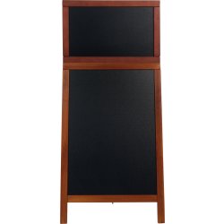 Securit Deluxe gatuskylt 121,5x55 cm, Mahogny