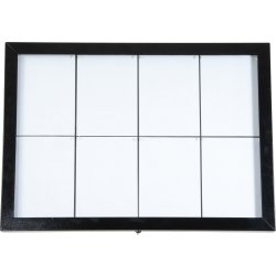 Informationsdisplay Securit 8xA4 Svart