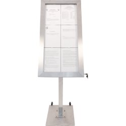 Informationsdisplay Securit Med stativ 6xA4