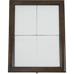 Securit informationsdisplay A4, Mörkbrun