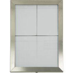 Informationsdisplay Securit 4xA4 Rostfritt stål