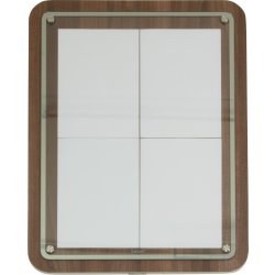 Informationsdisplay Securit 4xA4 Valnöt