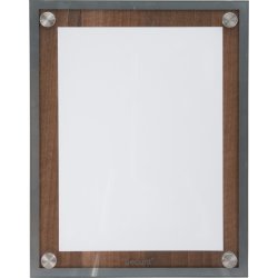 Informationsdisplay Securit A4 Valnöt