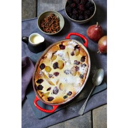 Le Creuset Signatur oval skål 36 cm, cerise