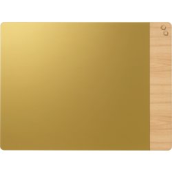 NAGA magnetisk glastavle 90x120 cm., guld/egefiner