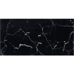 NAGA magnetisk stænkplade, 100x50 cm, sort marmor