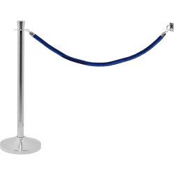 Avspärrningsset Lux Blått rep Väggset Rostfritt