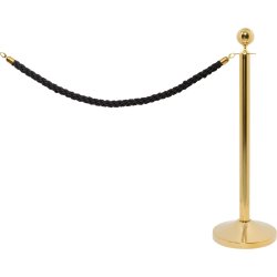 Avspärrningsset Lux Svart rep Förlängning Guld