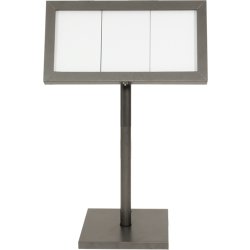 Informationsdisplay Securit Med stativ 3xA4 Svart