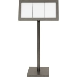 Informationsdisplay Securit Med stativ 3xA4 Svart