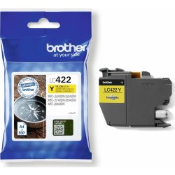 Brother LC422Y bläckpatron | gul | 550 sidor
