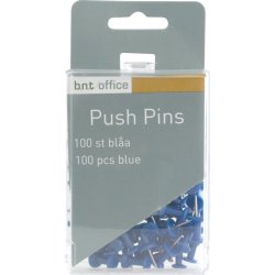 Office Push Pins | Blå | 100 stk.