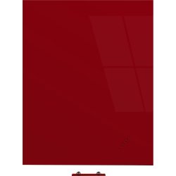 Glastavla Vanerum Bright 90 x 120 cm röd