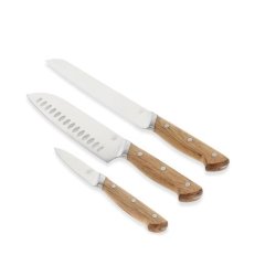 Morsø Foresta Knivsæt, brød-, santoku- og urtekniv