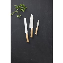 Morsø Foresta Knivsæt, brød-, santoku- og urtekniv