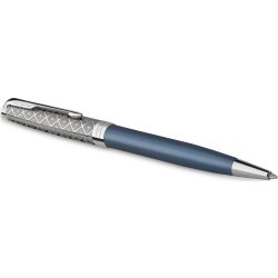 Parker Sonnet Metal & Blue CT Kulspetspenna | M