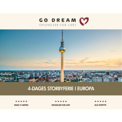 Oplevelsesgave - 4 dages storbyferie i Europa