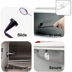 By Magnet Karkludholder, Special vask, PE, Sort