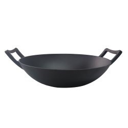 Hâws Støbejerns wok m. trælåg, Ø36 cm